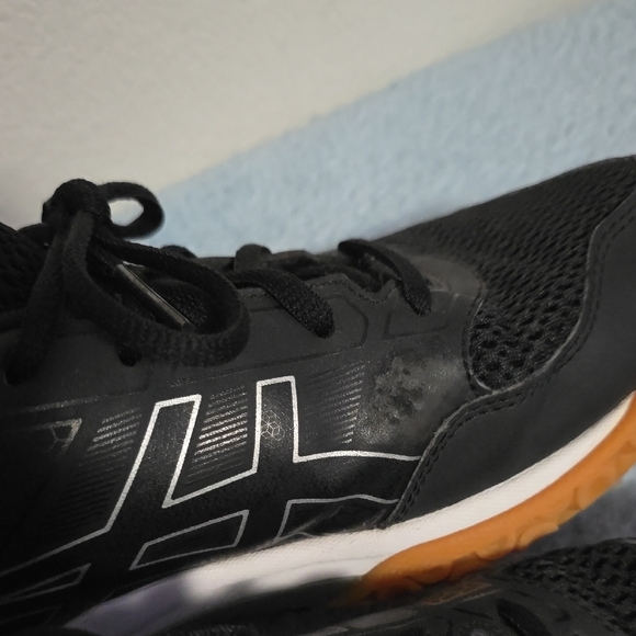 Asics Black and Tan Athletic Shoes with Gum Sole - Picture 5 of 15